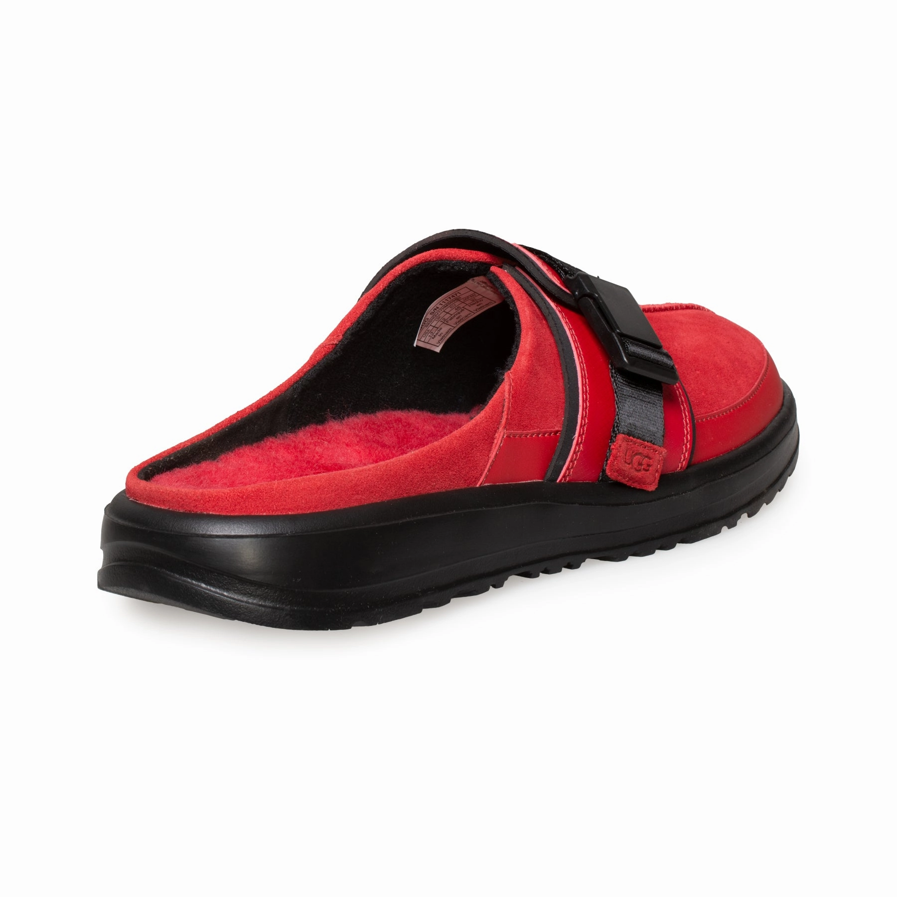 UGG Kick It Slide Samba Red Slippers - Men's Qvc Revitalign Slippers
