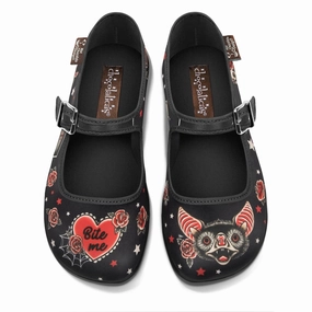 Chocolaticas Dark Tattoo Women's Mary Jane Flat Style Of Flat Shoes