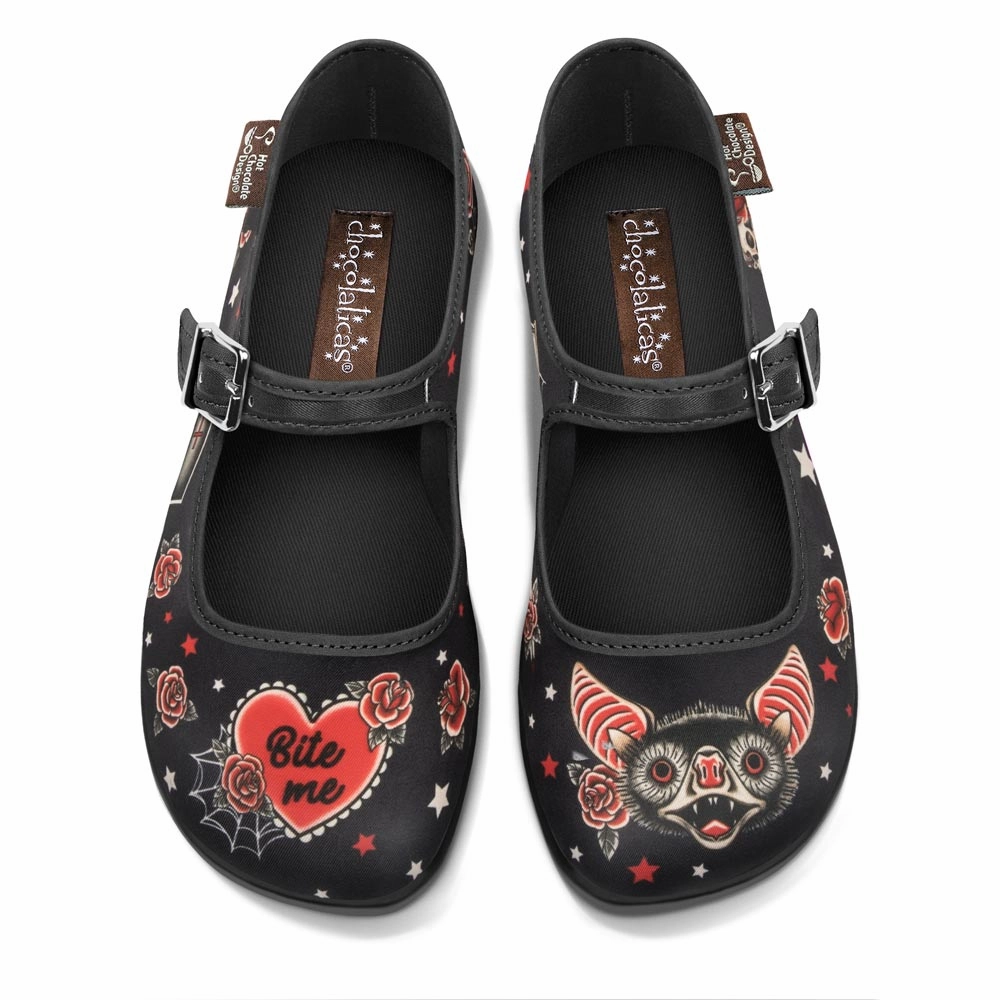Chocolaticas Dark Tattoo Women's Mary Jane Flat Flats Kohls Shoes