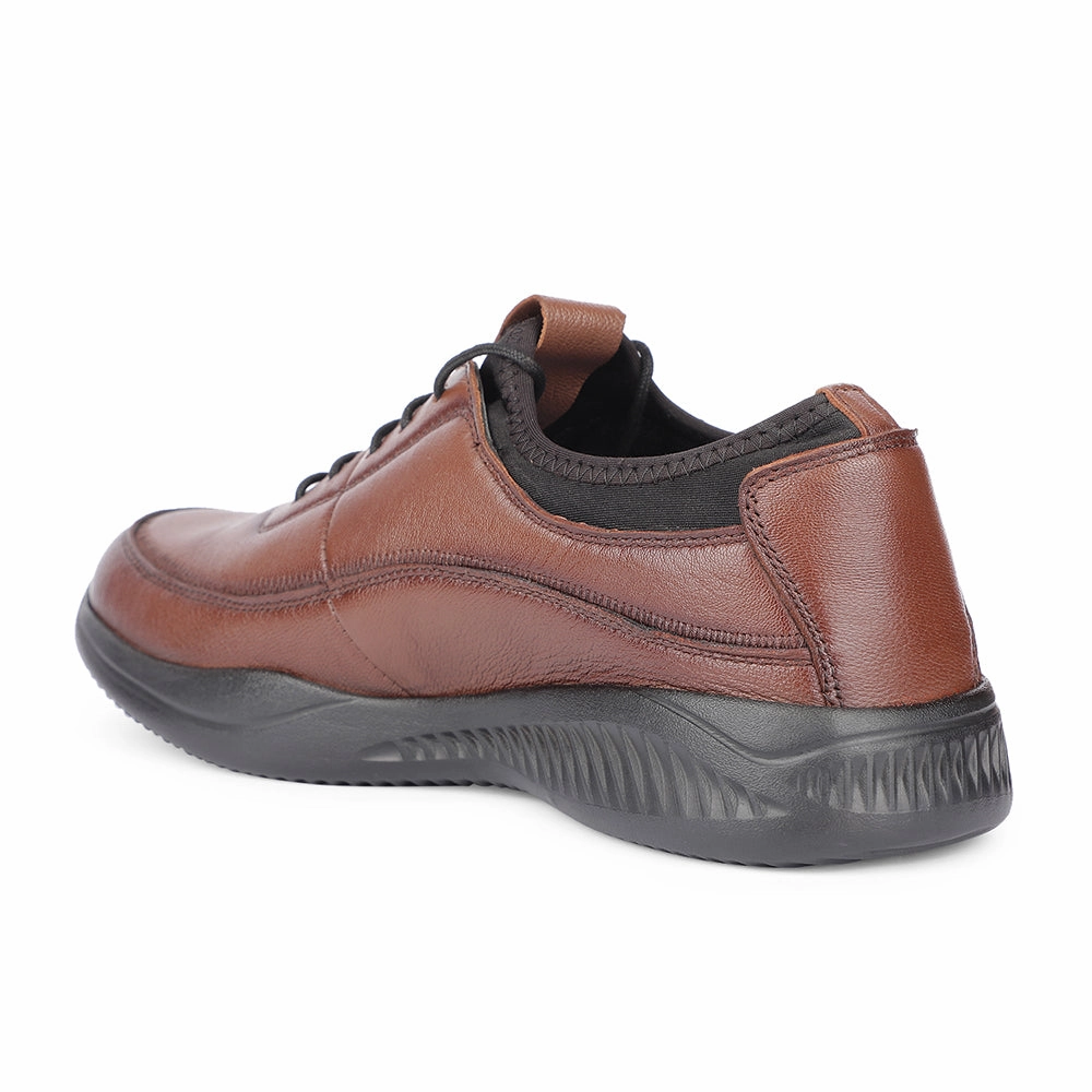 Healers Casual Tan Lacing Shoes For Men A576-07 By Liberty Mesh Shoes Casual