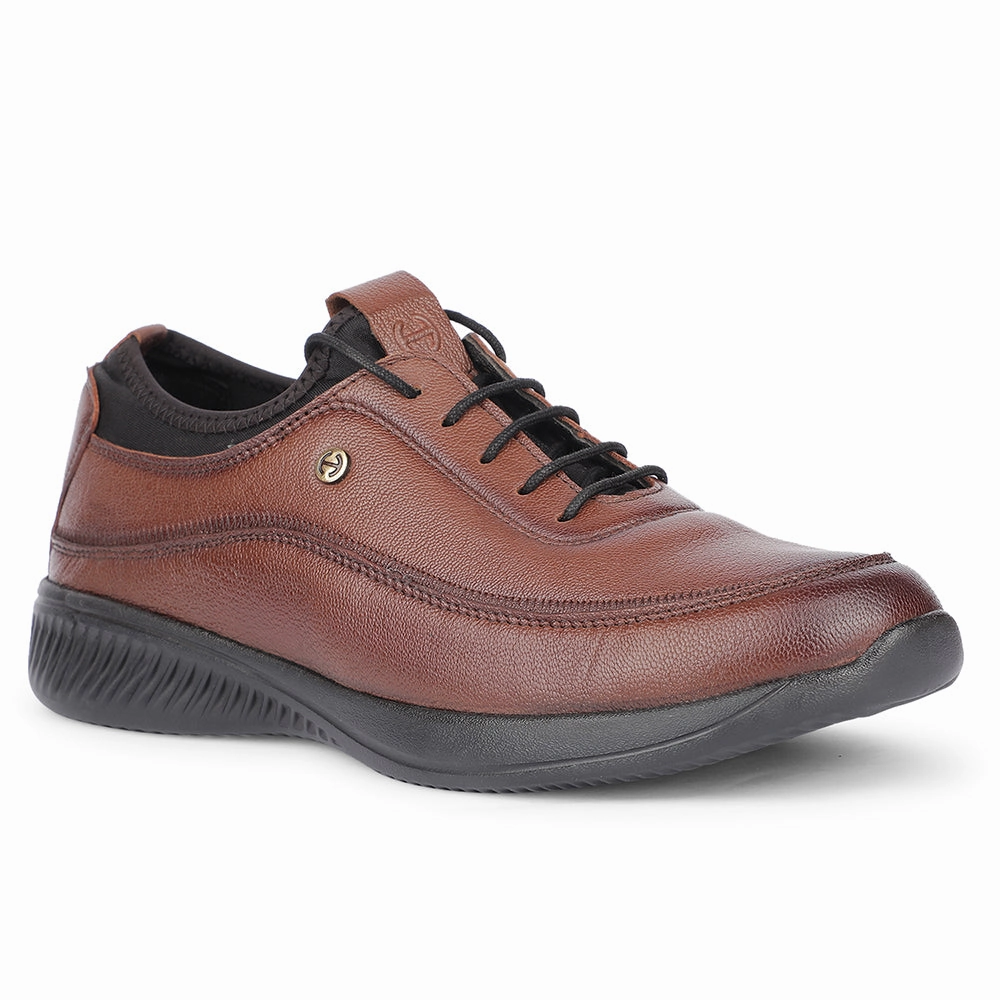 Casual Sporty Shoes Healers Casual Tan Lacing Shoes For Men A576-07 By Liberty