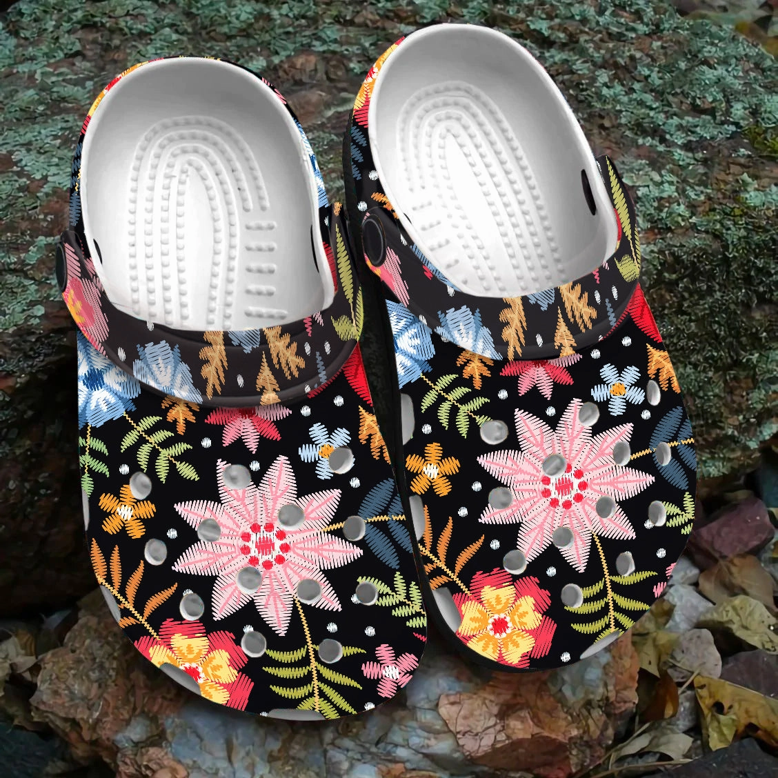 Native Pattern Clog Shoes For Adult and Kid 89191 New Socks And Sandals
