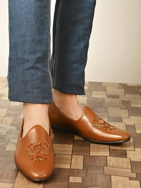 Baker Embroidered Loafers Penny Loafers Narrow Width