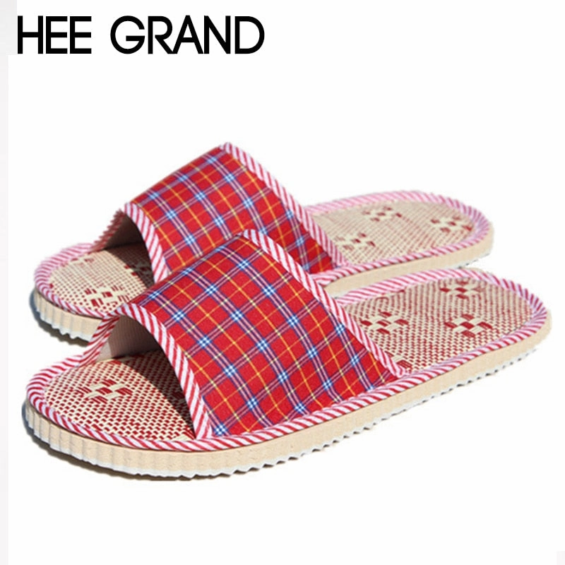 HEE GRAND Women's Wooden Floor Slides Indoor Slippers