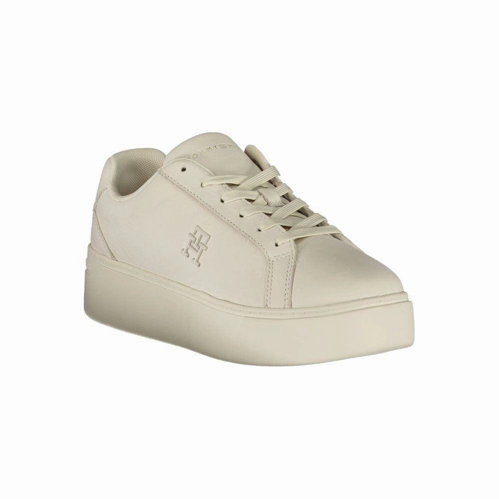 Tommy Hilfiger White Polyester Sneaker Gear Light Up Sneakers
