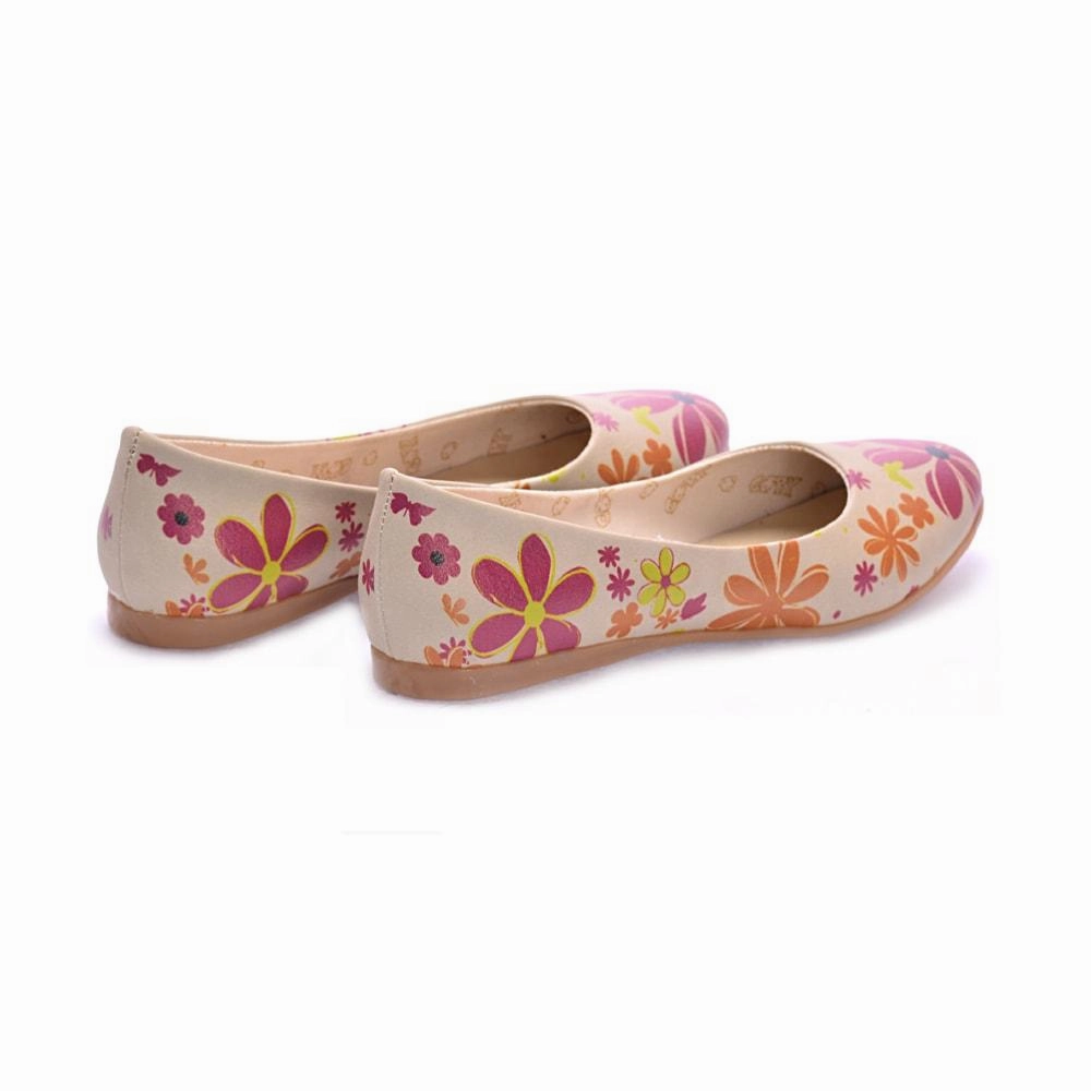 Flat Shoes Good For Feet Flowers Ballerinas Shoes 1003