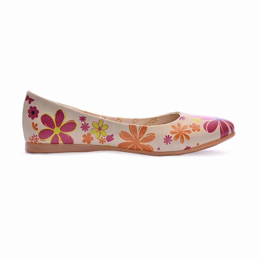 Lake Flat Pedal Shoe Flowers Ballerinas Shoes 1003