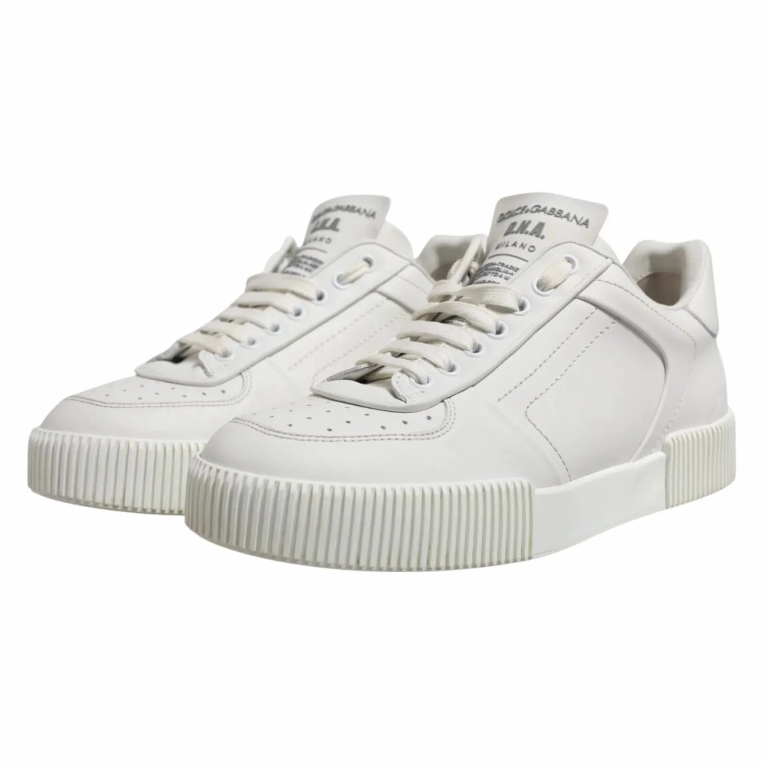 Sneakers Cool Dolce & Gabbana White Miami Leather Low Top Men Sneakers Shoes