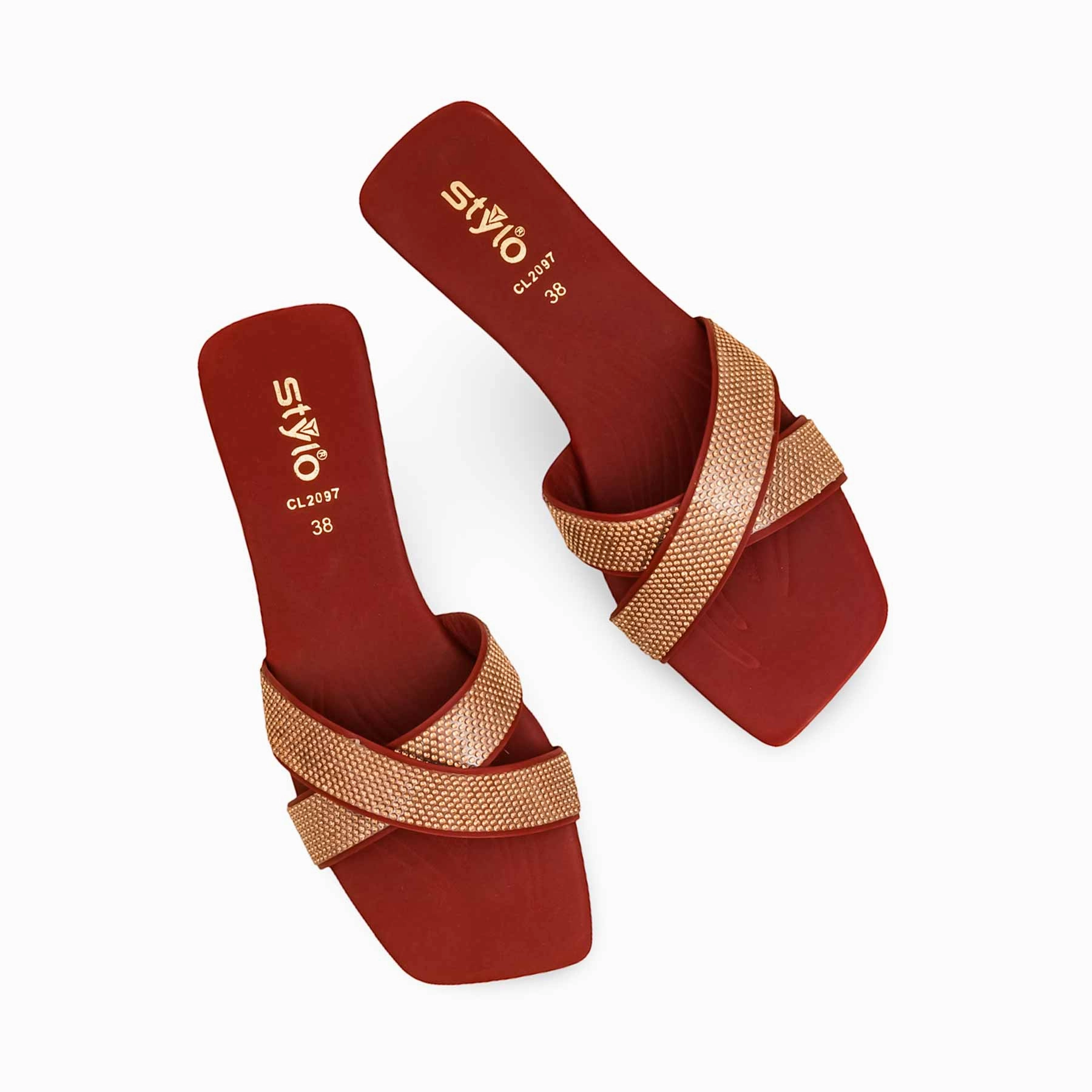 Cozetta Slippers Maroon Casual Slipper For Ladies CL2097