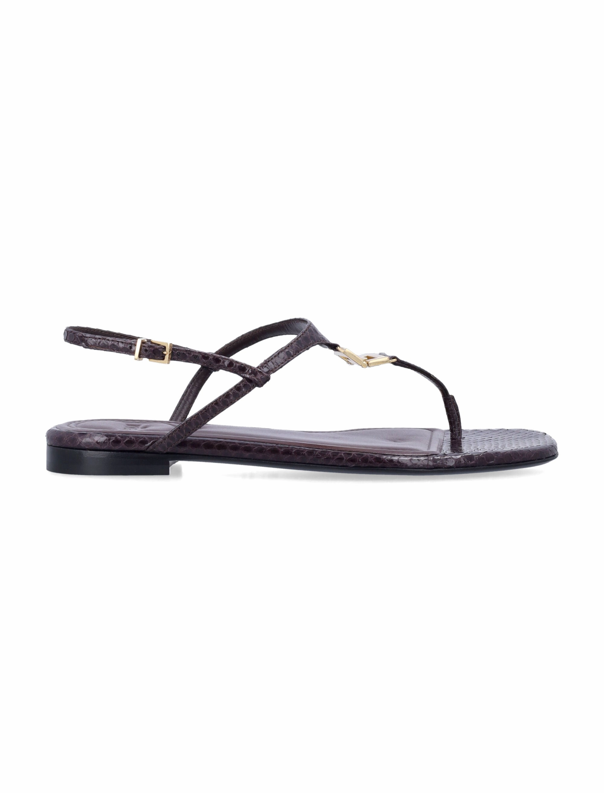 FENDI Elegant T-Bar Sandals with Flat Sole for Women Flat Summer Shoes For Work