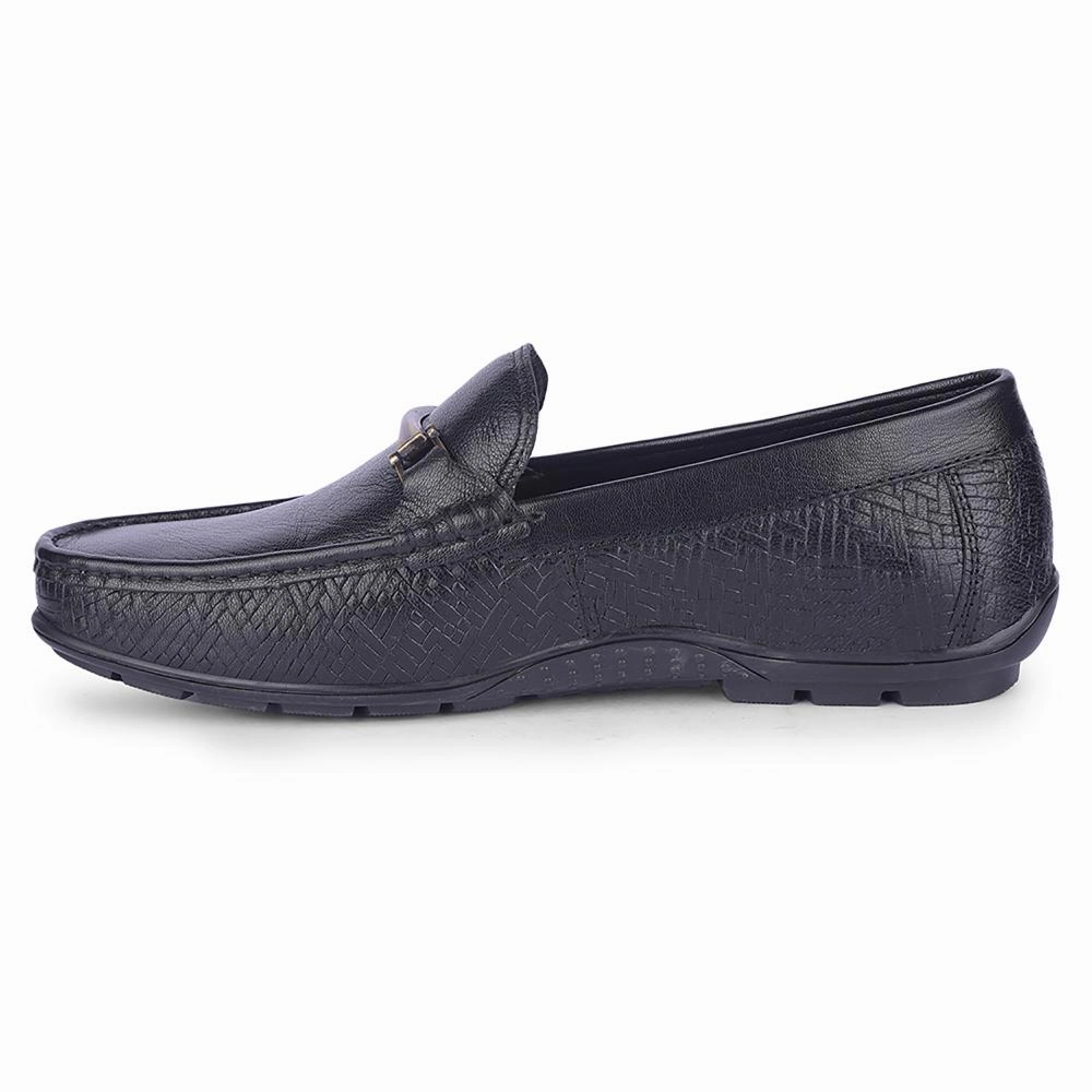Healers By Liberty Mens OSL-49 Black Formal Loafers White Prada Loafers