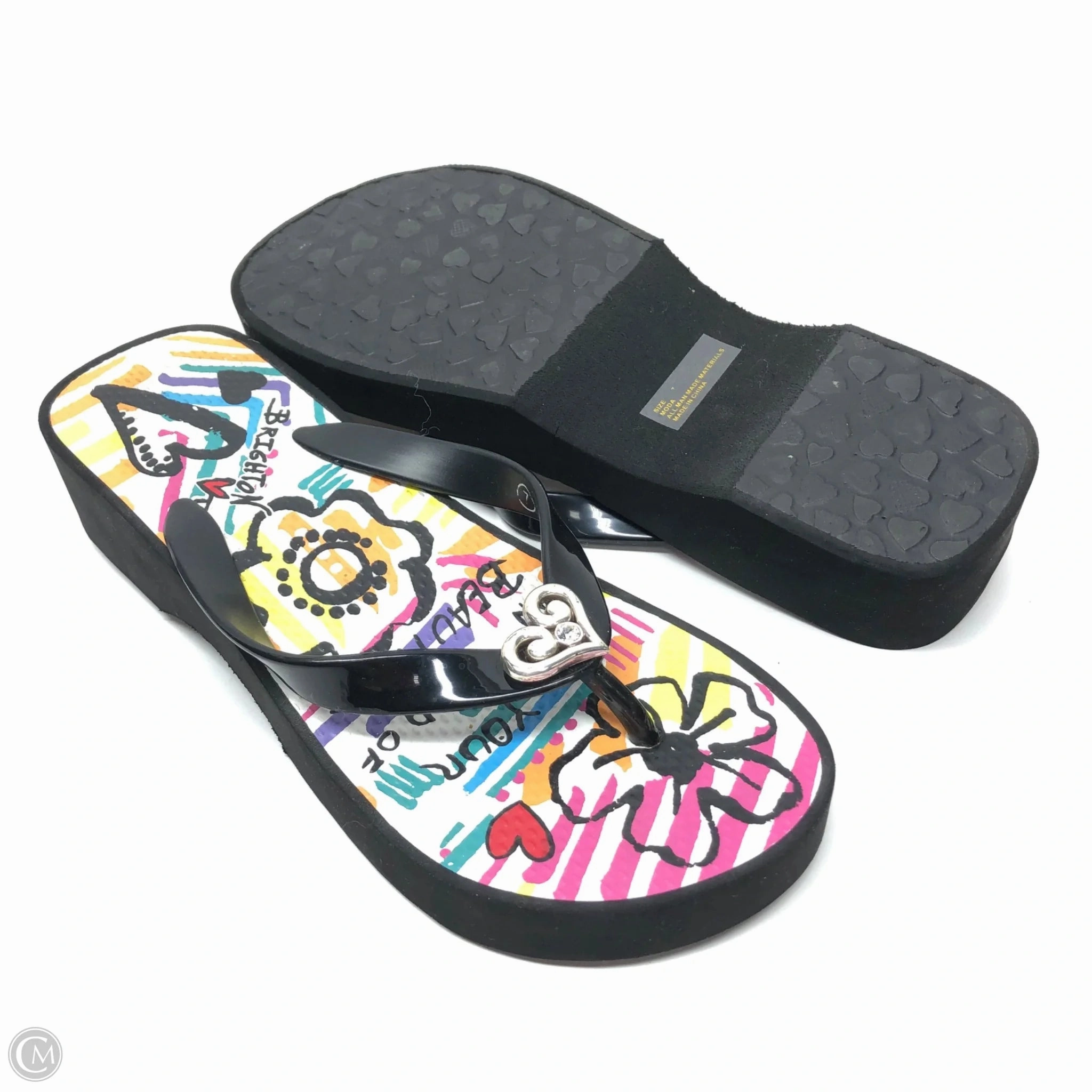 Sandals Flip Flops By Brighton In Multi-colored, Size: 7 Sunny Flip Flops