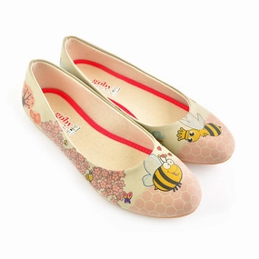 Bee Ballerinas Shoes 1077 Flat Satin Shoes