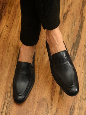 Johnston Murphy Loafers Bond Black Saddle Loafers