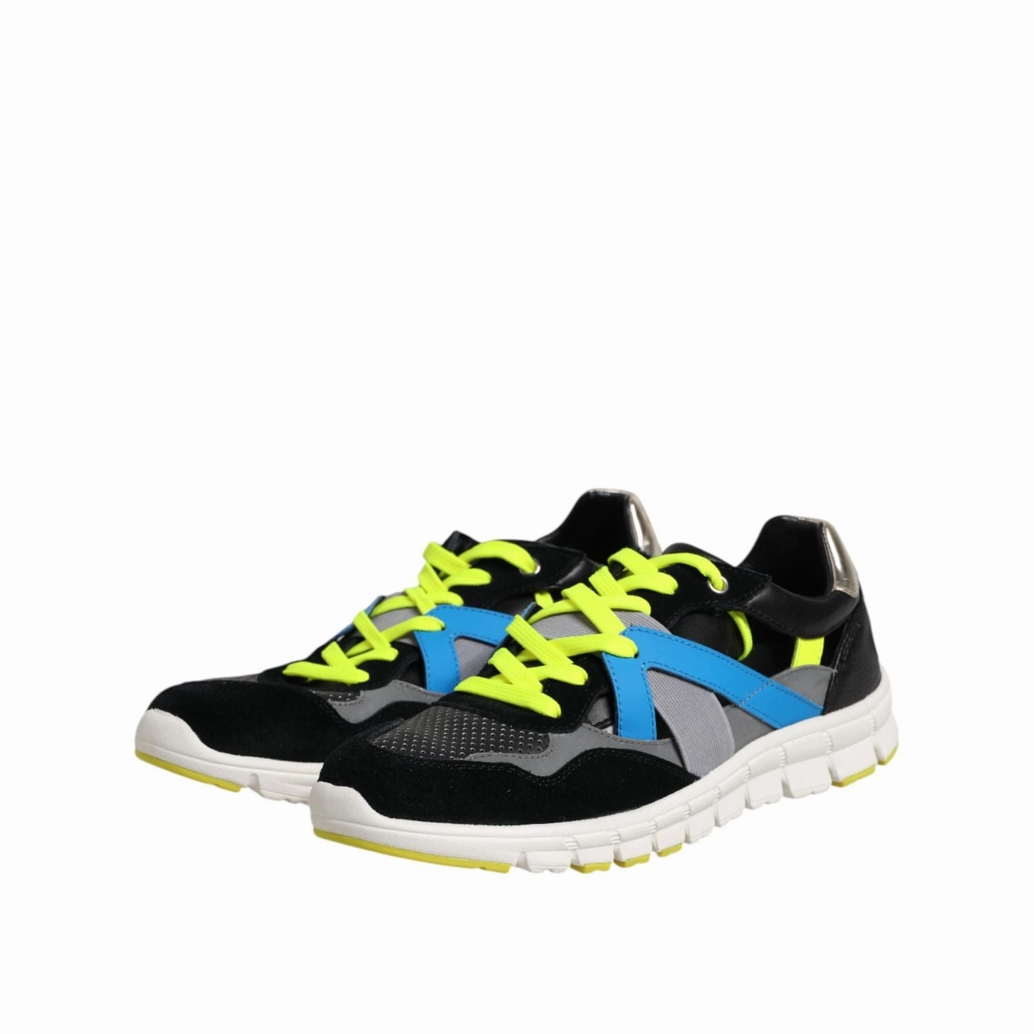 Dolce & Gabbana Multicolor Lace Up Low Top Men Sneakers Shoes Slipon Sneakers