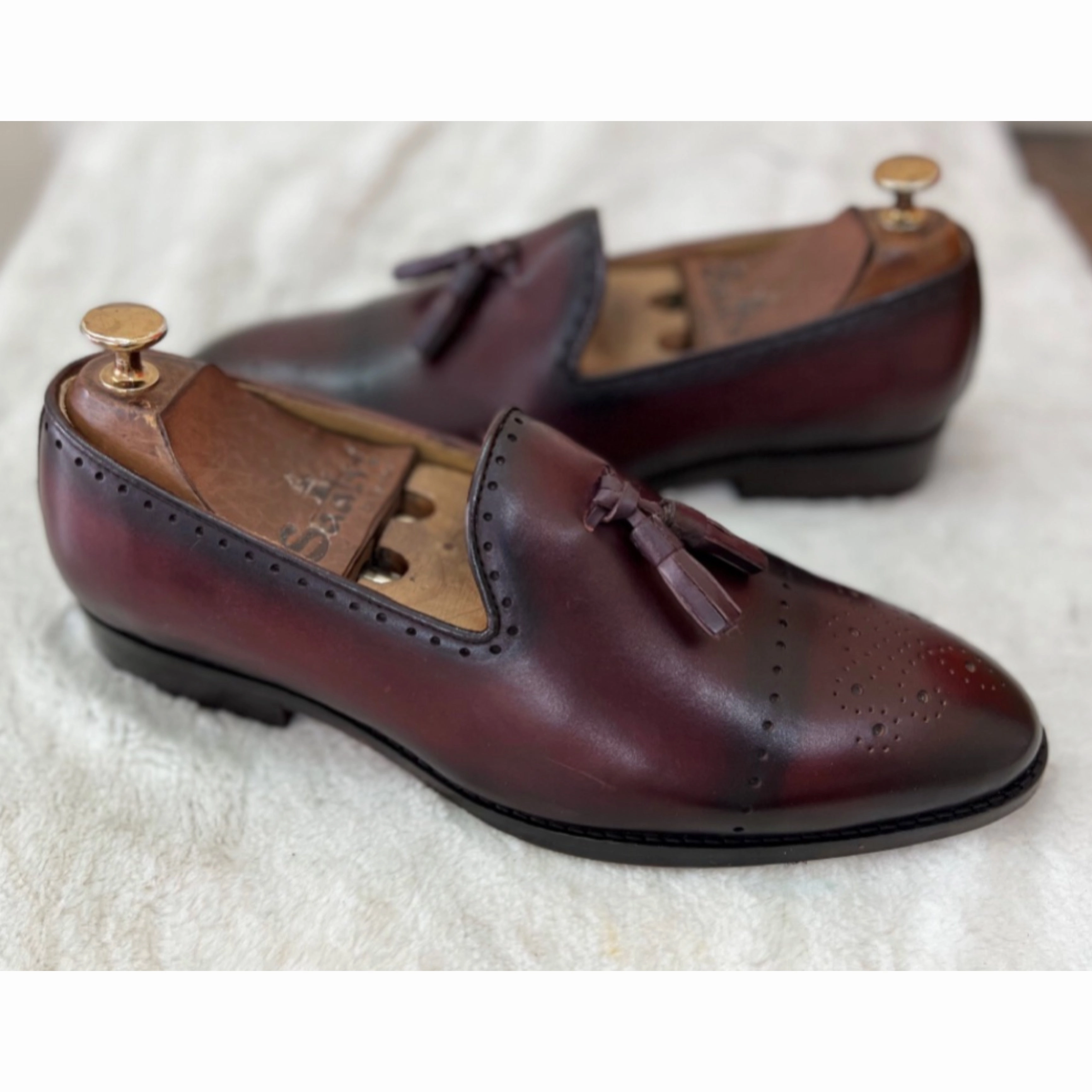 Bordeaux Tassel Loafers Carrera Loafers