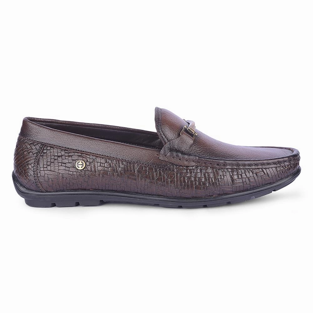 Healers By Liberty Mens OSL-49 Brown Formal Loafers Fancy Loafers
