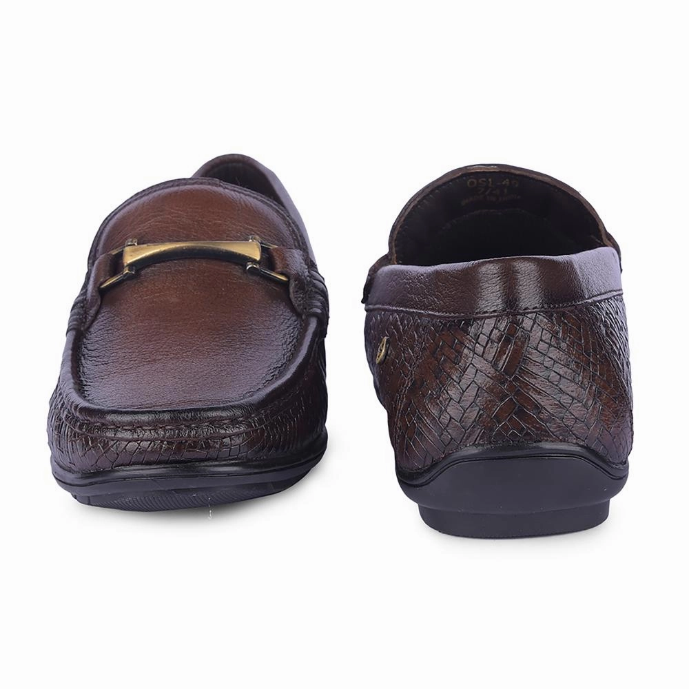 Healers By Liberty Mens OSL-49 Brown Formal Loafers Suede Loafers Platform