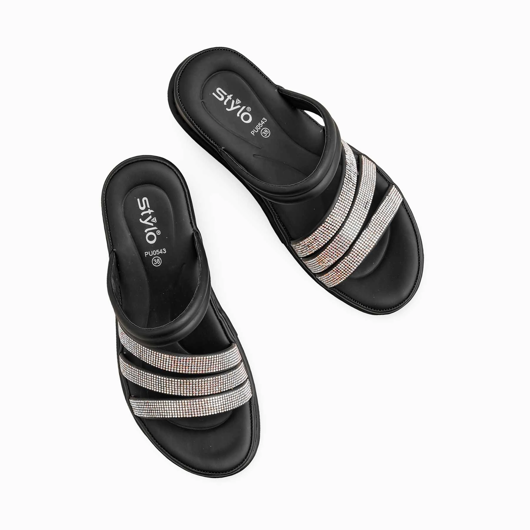 Italian Bread Slippers Black Formal Slipper PU0543