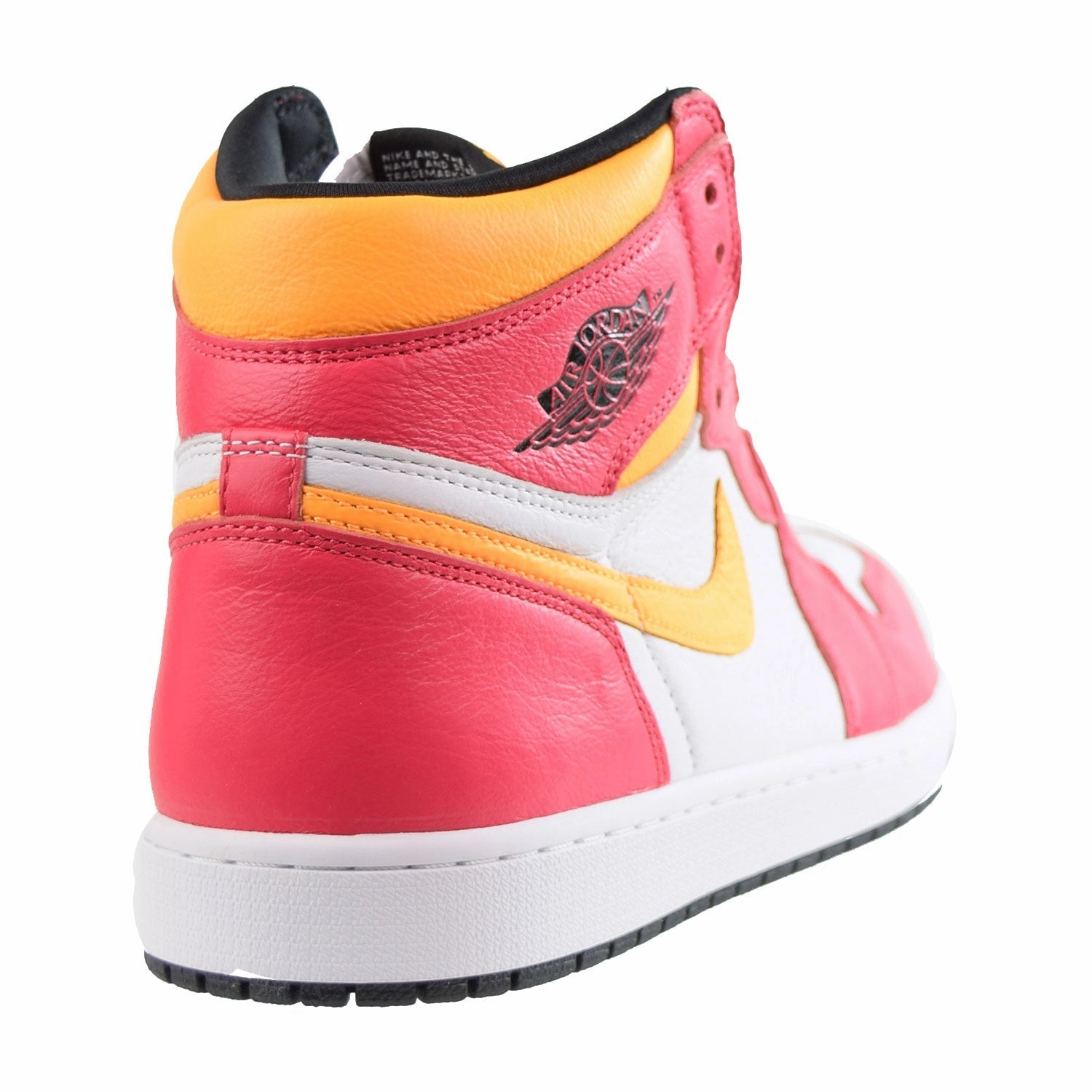 Jordan 1 Retro High Men's Shoes Light Fusion Red-White-Laser Asics Shoes Sneakers