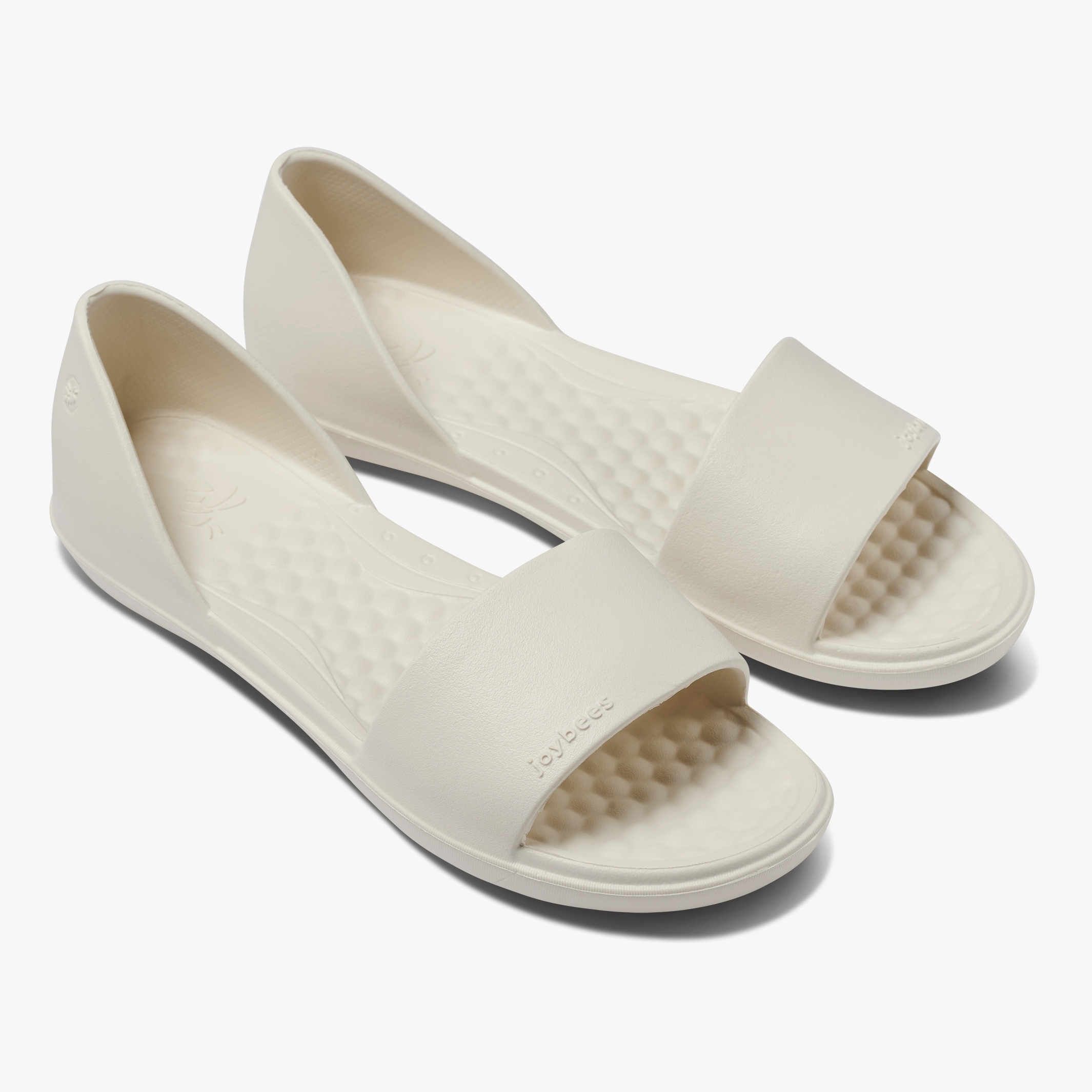 Comfortable Leather Flat Shoes Women's Friday Flat - Two Tone & Graphics