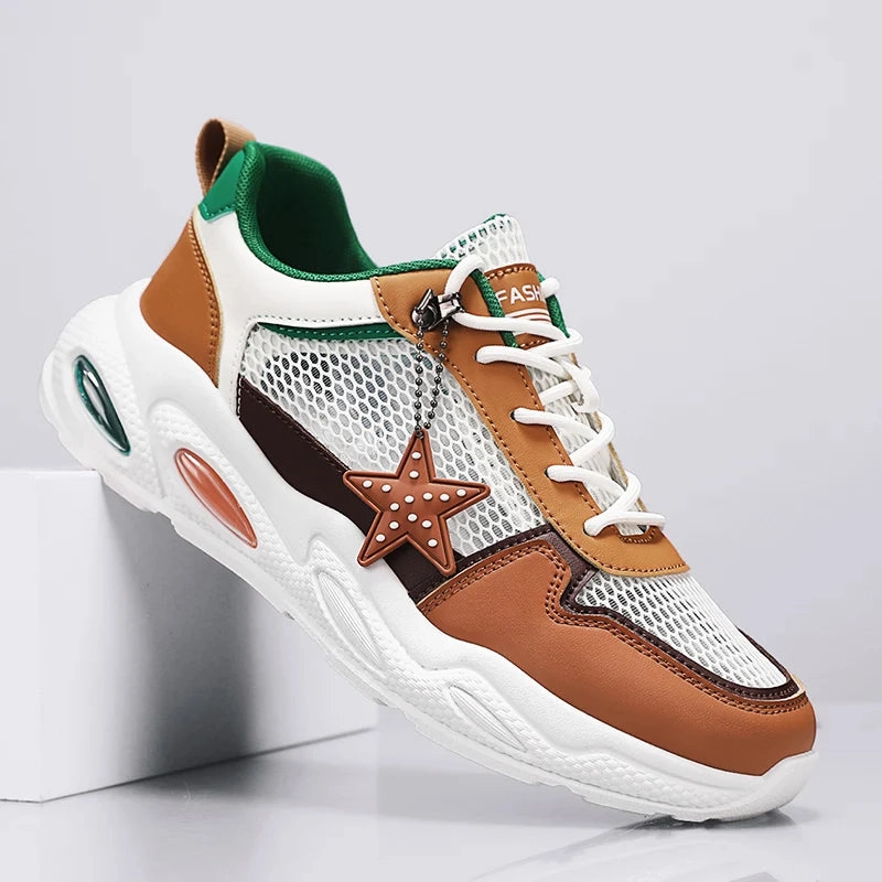 Men's Summer Fresh Breathable Mesh Casual Sneakers Original Comfort Lightweight Sports Running Shoes for Men