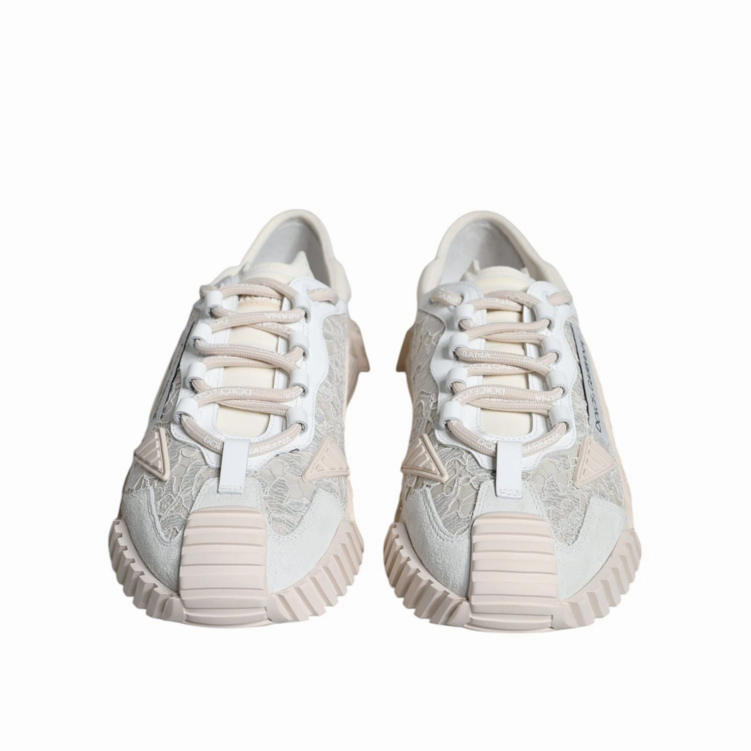 Dolce & Gabbana White Lace NS1 Low Top Sneaker Sports Shoes Cloud 5 Waterproof Sneakers
