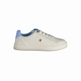 Tretorn Sneakers Shoes Tommy Hilfiger Light Blue Leather Women Sneaker