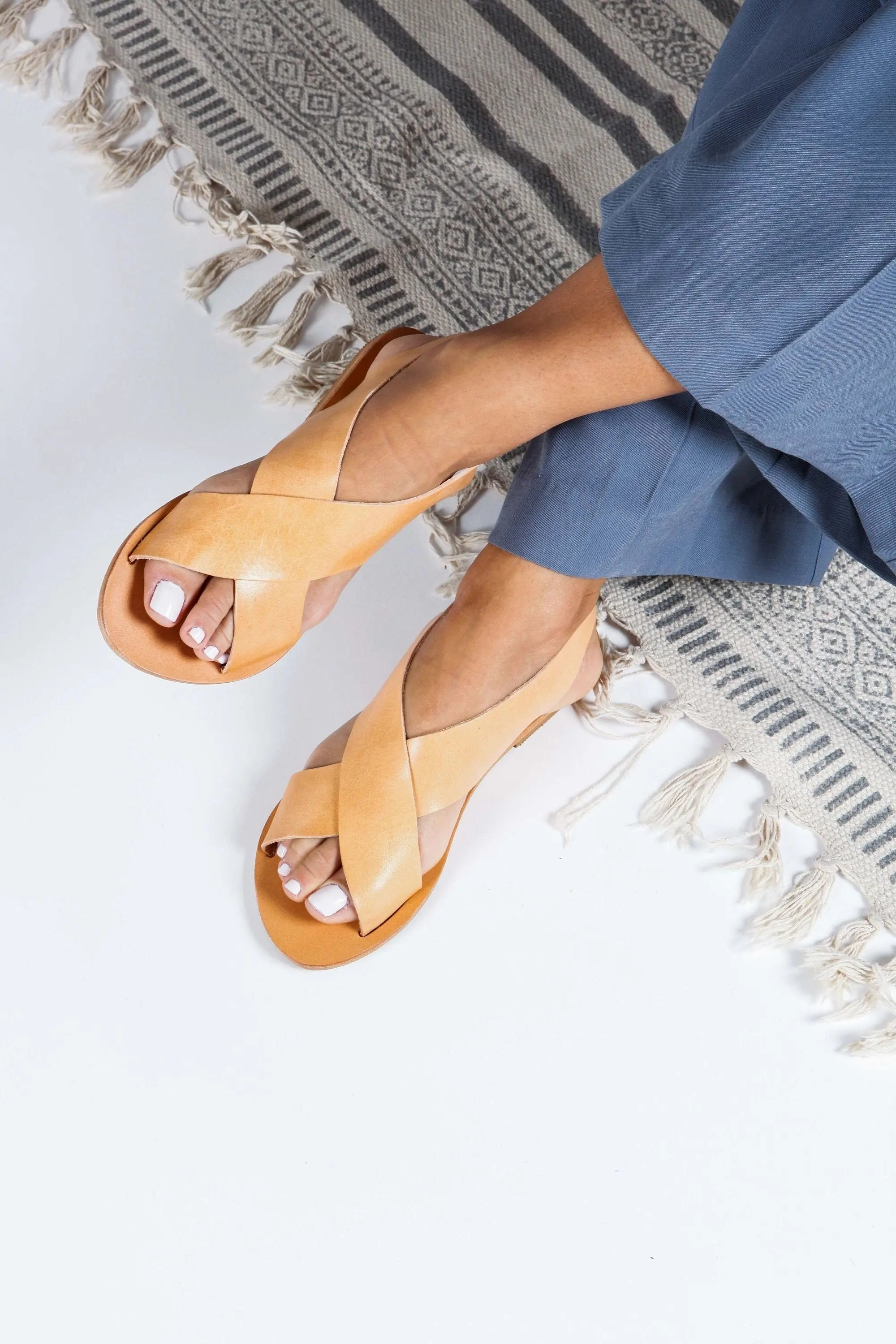 SERIFOS Handmade Greek Sandals Bunion Corrector Sandals