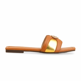 Tan Casual Slipper CL2047 Cheap Casual Shoes Near Me