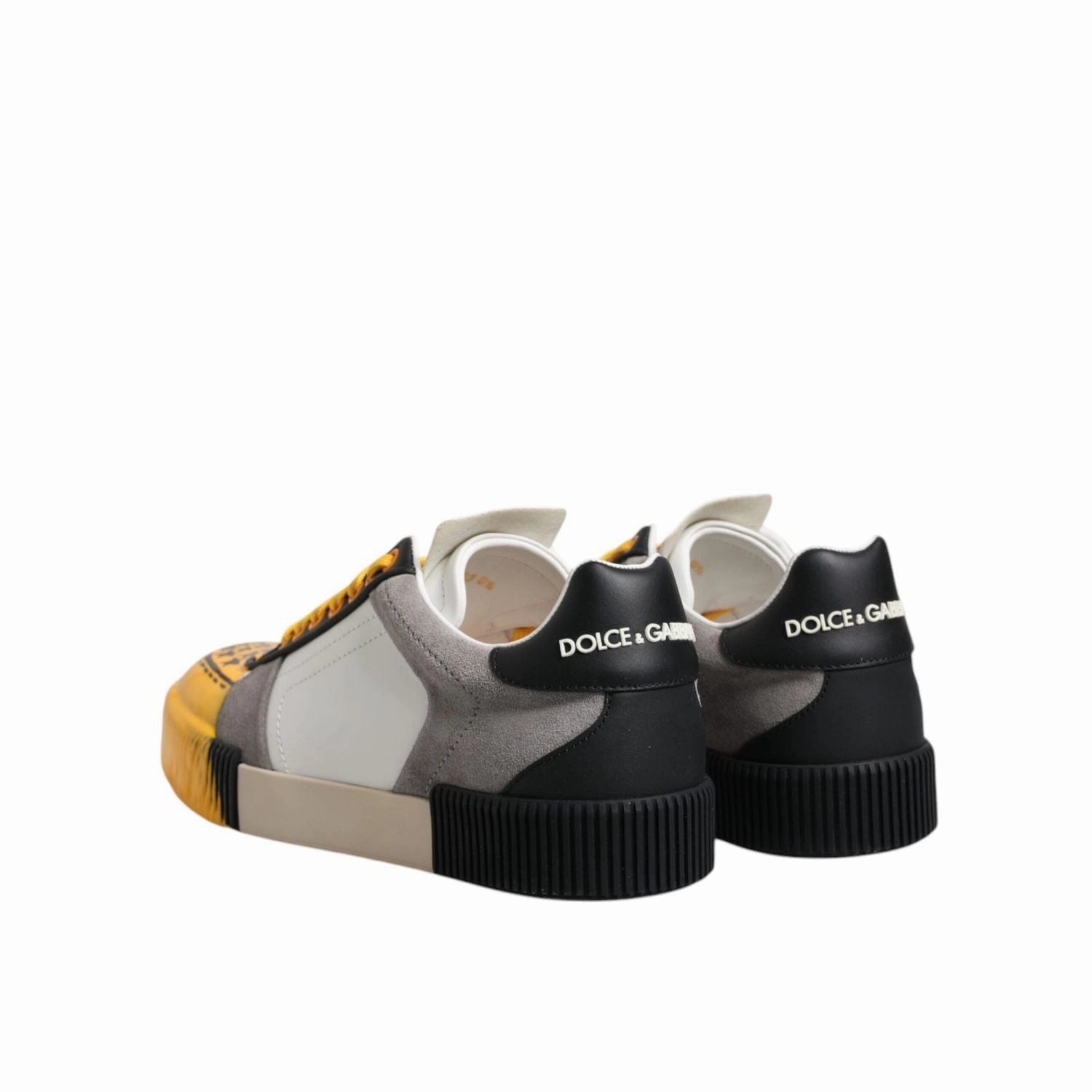 Dolce & Gabbana Multicolor Leather DNA Low Top Sneakers Shoes 14. NULL