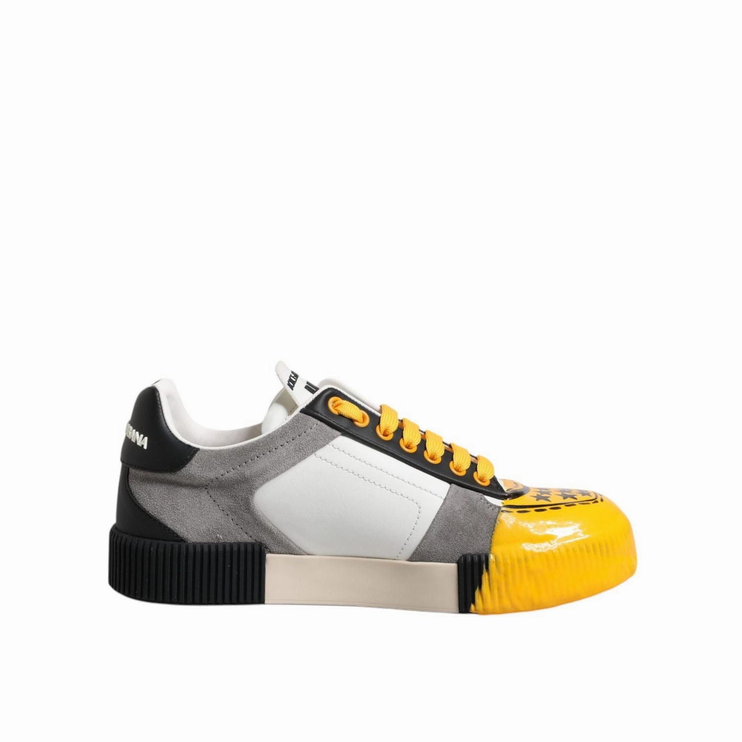 Wedges Sneakers Dolce & Gabbana Multicolor Leather DNA Low Top Sneakers Shoes