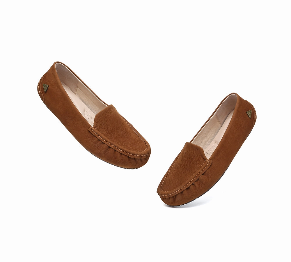 Good Walking Shoes For With Flat Feet EVERAU Women Suede Leather Casual Summer Moccasins Morris