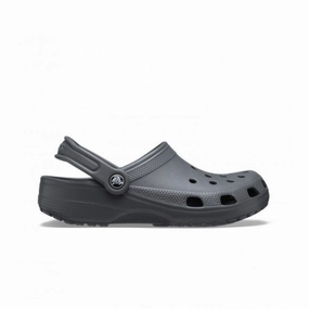 Crocs Classic Clog - DARK GRAY Fluffy Leopard Slippers