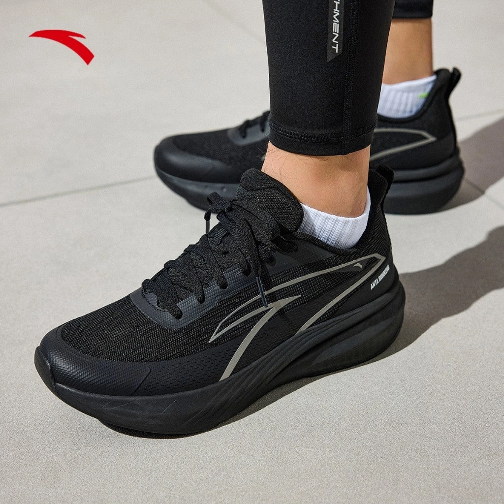 Best Running Shoes For Hyperpronation ANTA Men YUNZONG Running Shoes 1125A5522-6 -Black/Silver(Kasut Larian Lelaki)