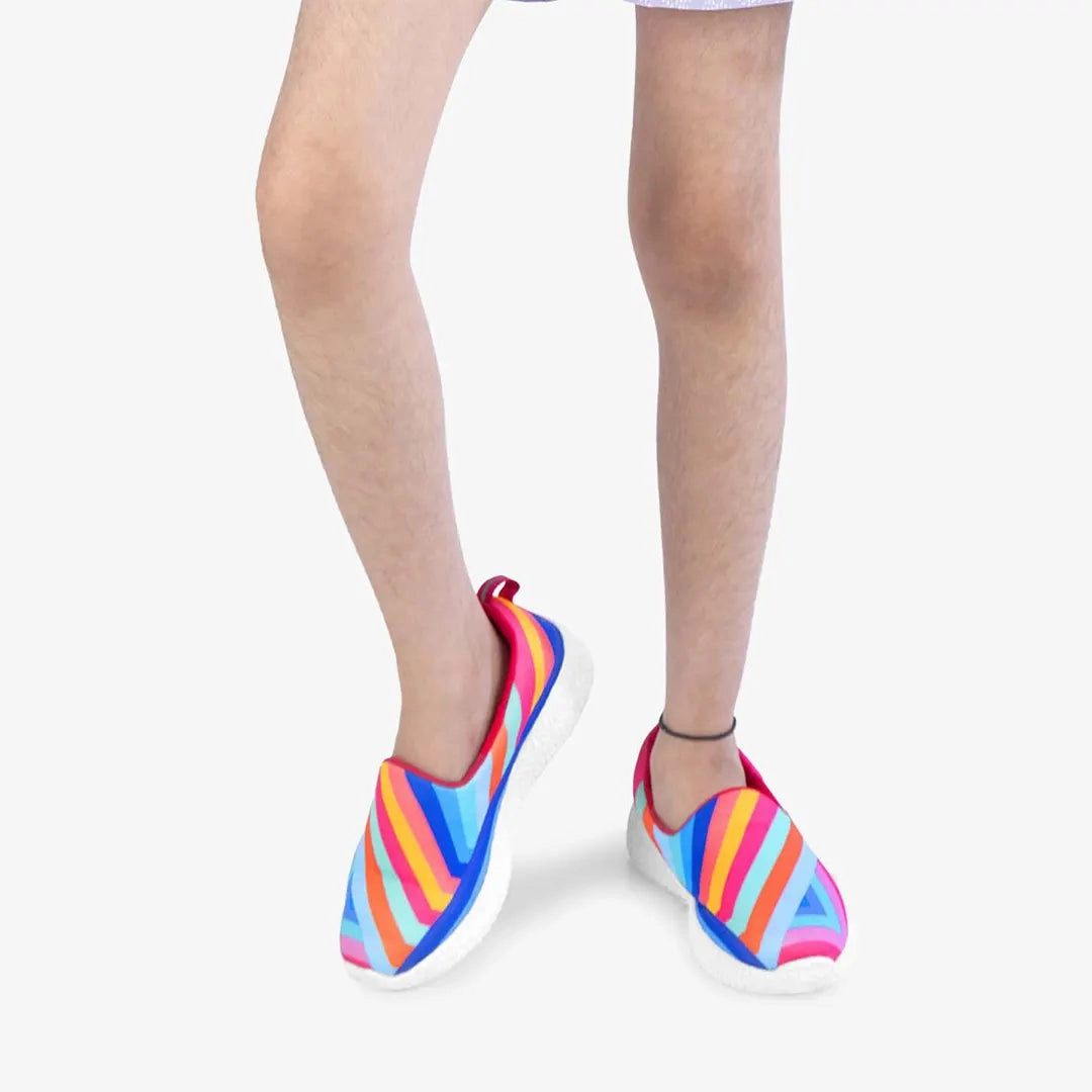 Explorer - Illusion Stripes Loafers Calfskin Tassel Loafers