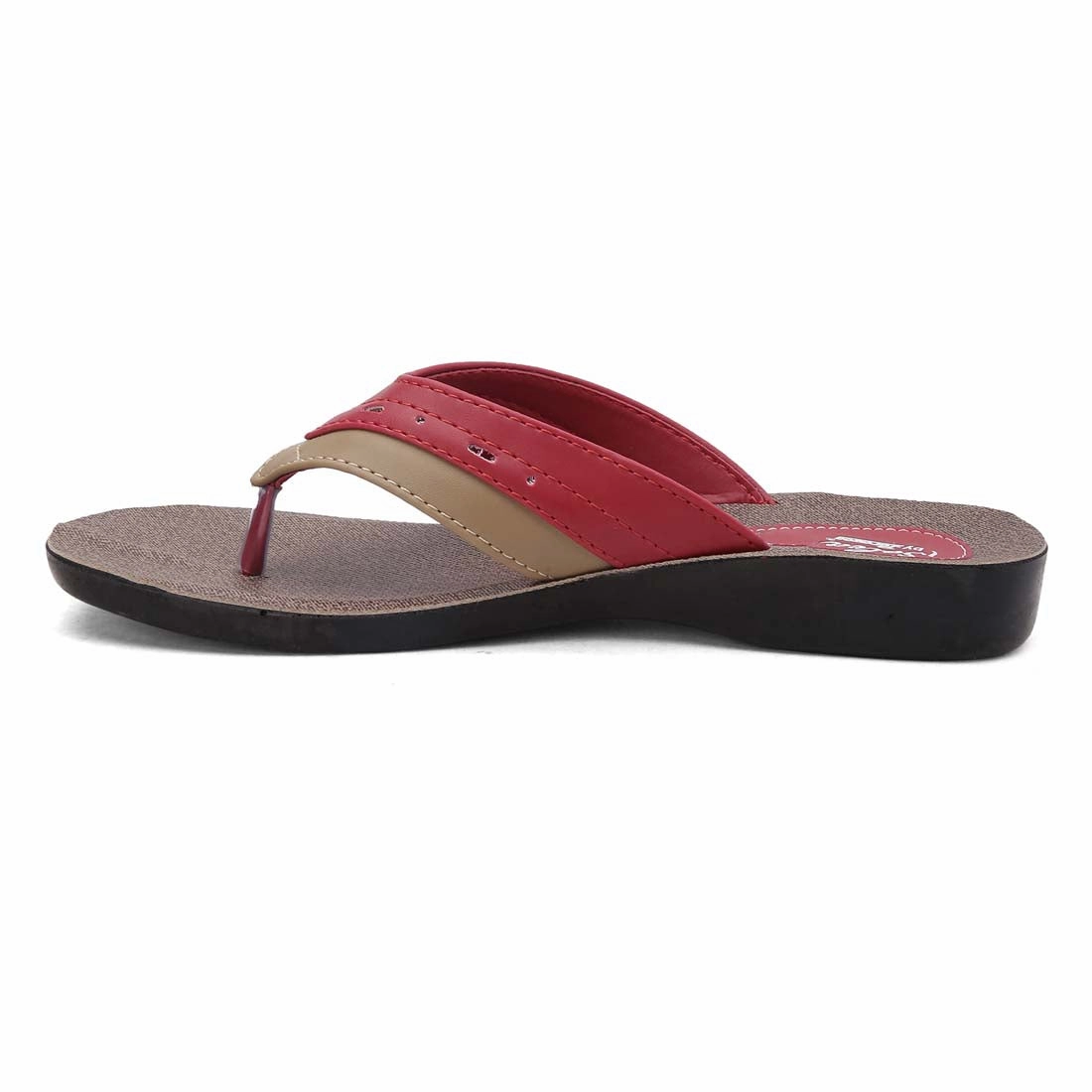 Paragon PU7991L Women Stylish Lightweight Flipflops | Comfortable soles| Casual & Trendy Slippers | Indoor & Outdoor Flip Flops With Cloth Footbed