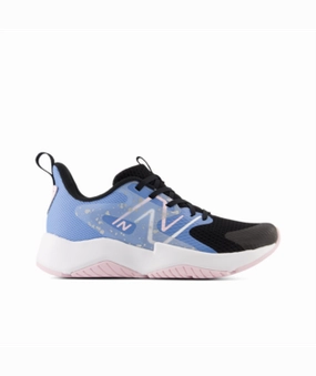 New Balance Big Kids Rave Run v2 - Blue/Black/Pink Best Arch Support Running Shoes