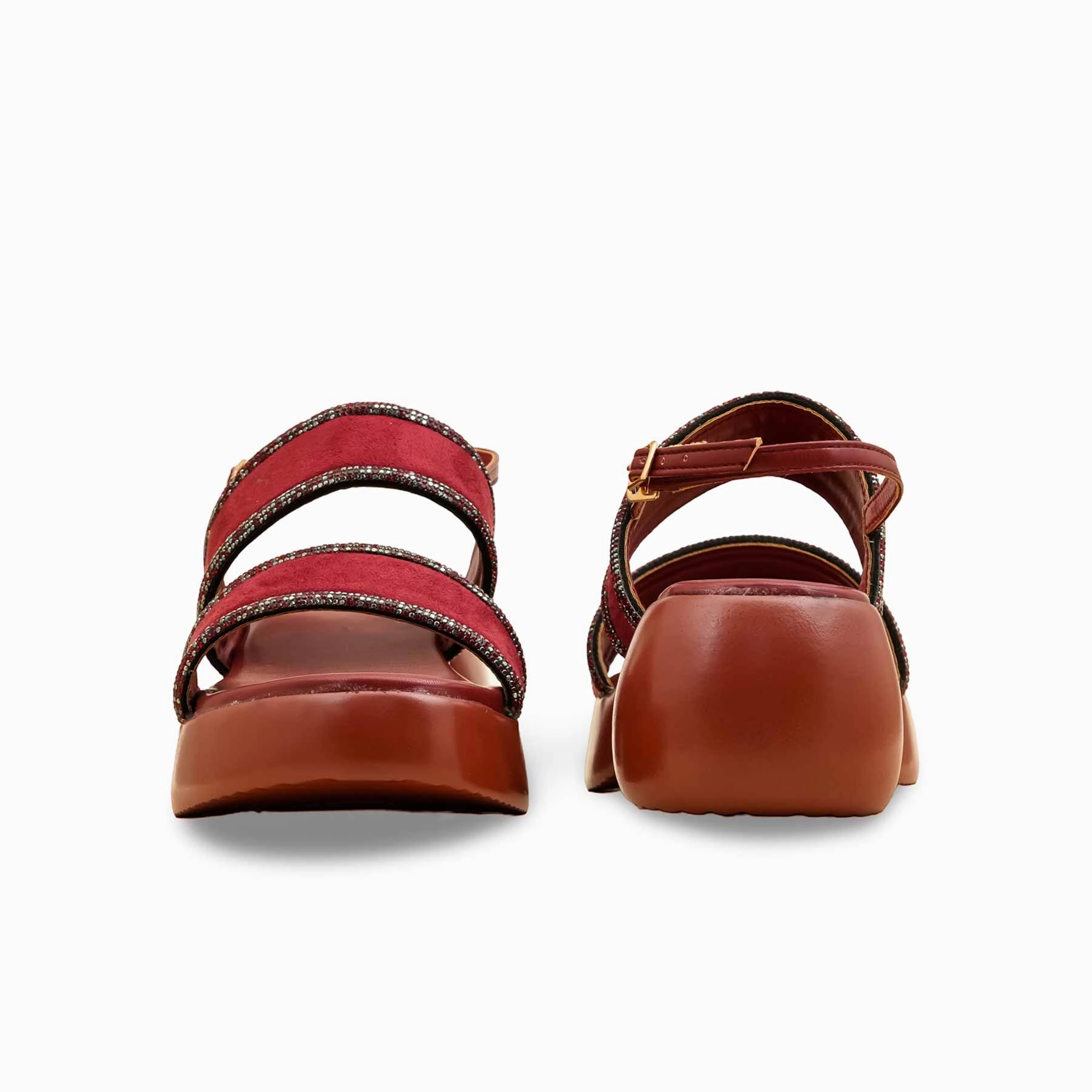 Maroon Formal Women Sandal PU0594 Indian Sandals