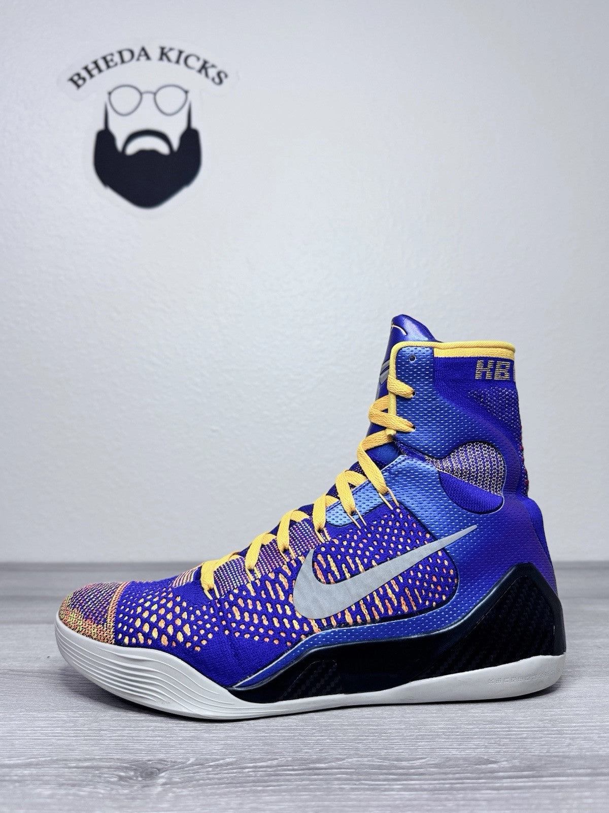 Asics Gel Quantum 90 Running Shoes Size 11.5 - Nike Kobe 9 IX Elite Showtime Team Collection Lakers 630847-500