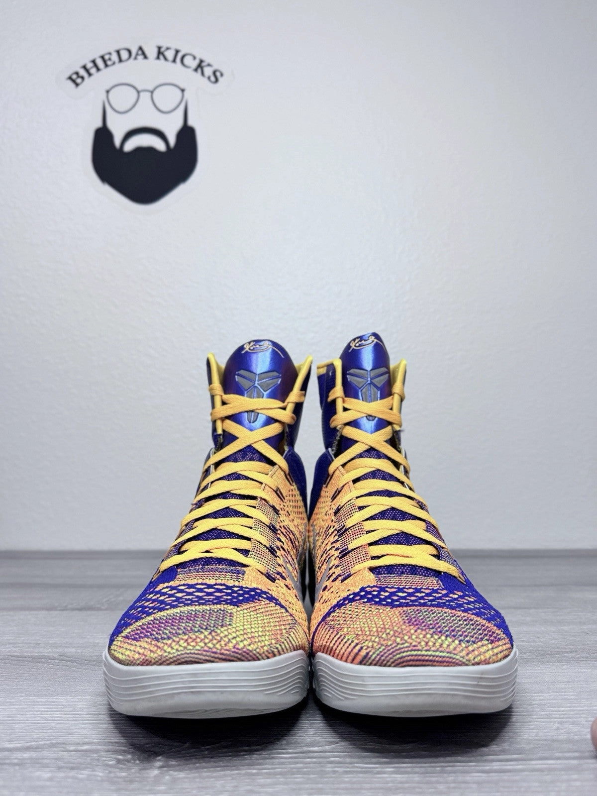 Size 11.5 - Nike Kobe 9 IX Elite Showtime Team Collection Lakers 630847-500 Asics Shoes Best For Walking