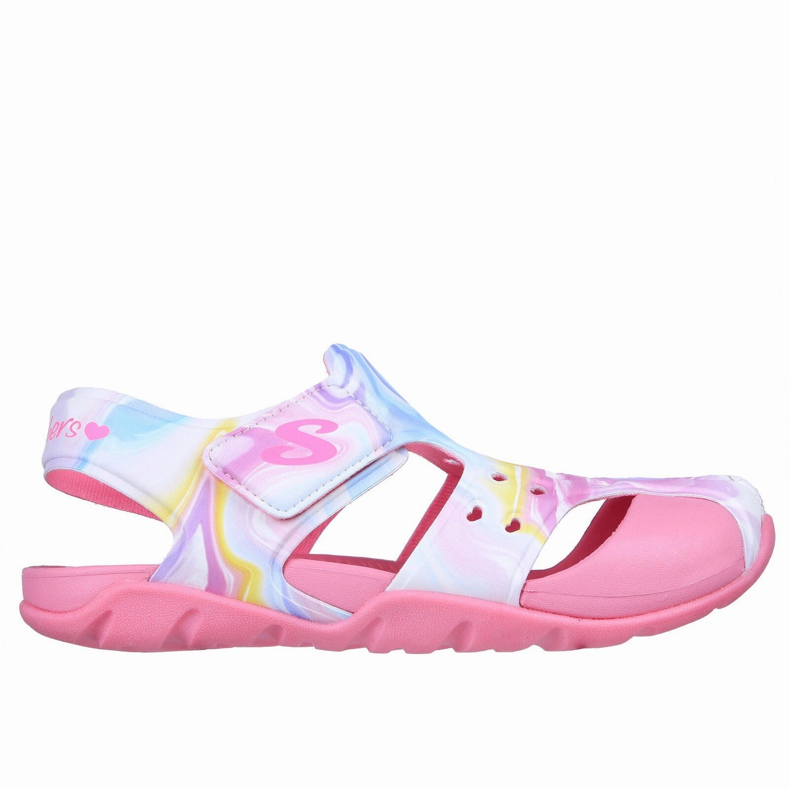 Sandals With Block Heel Skechers: Side Wave - Swirl Bliss (Little Kid)