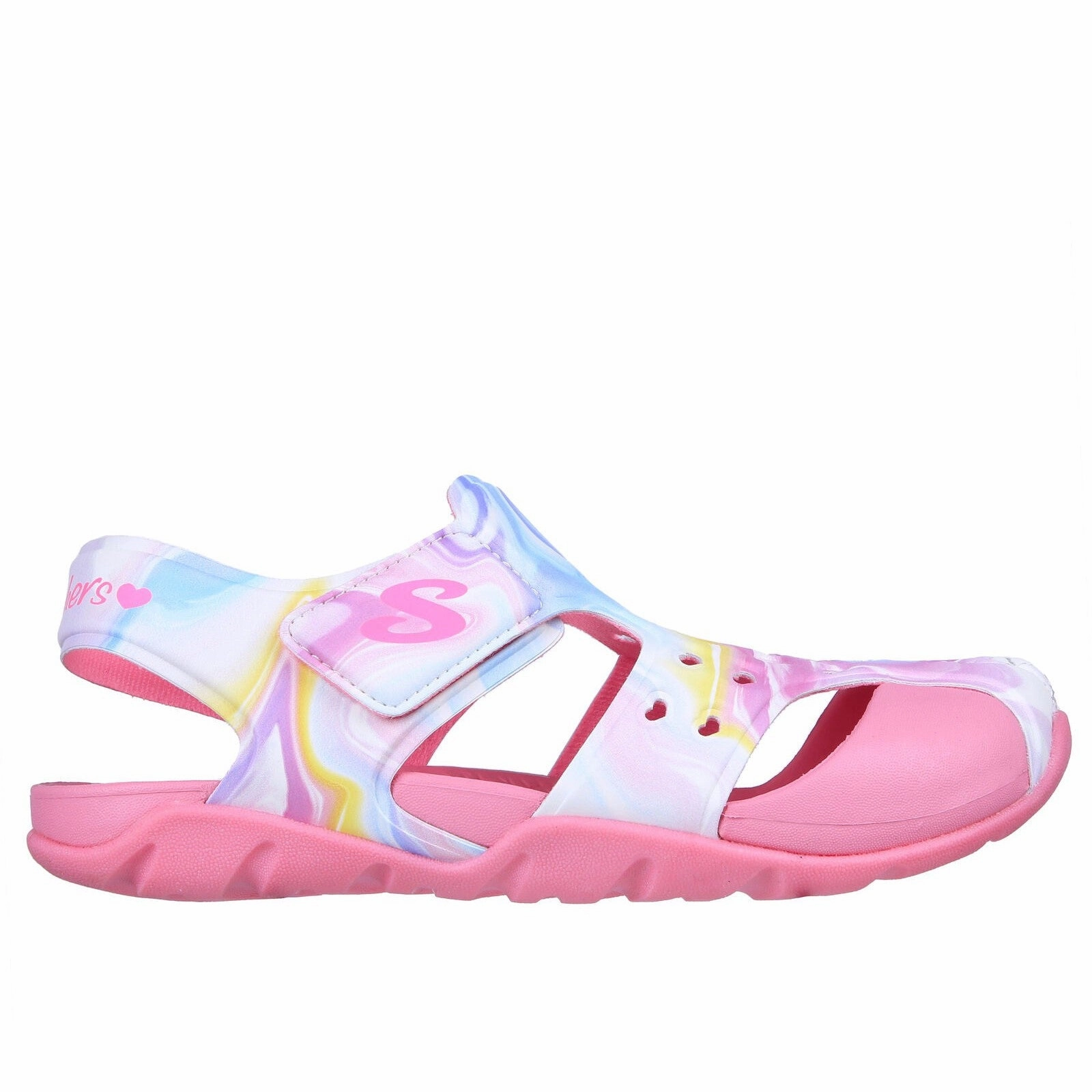 Skechers: Side Wave - Swirl Bliss (Little Kid) Cork Platform Sandals