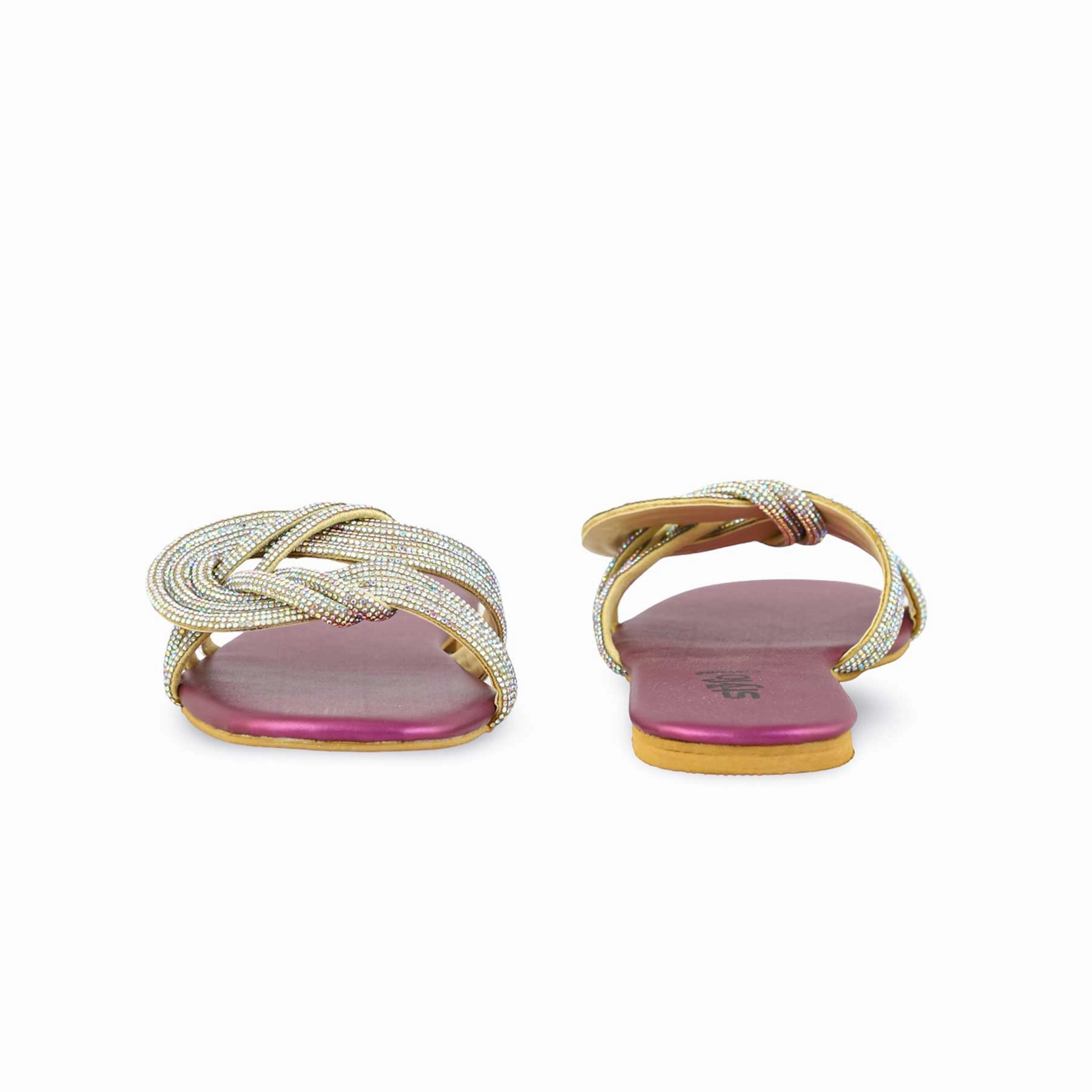 Purple Fancy Women Slipper FN7908 Atmosphere Flat Shoes