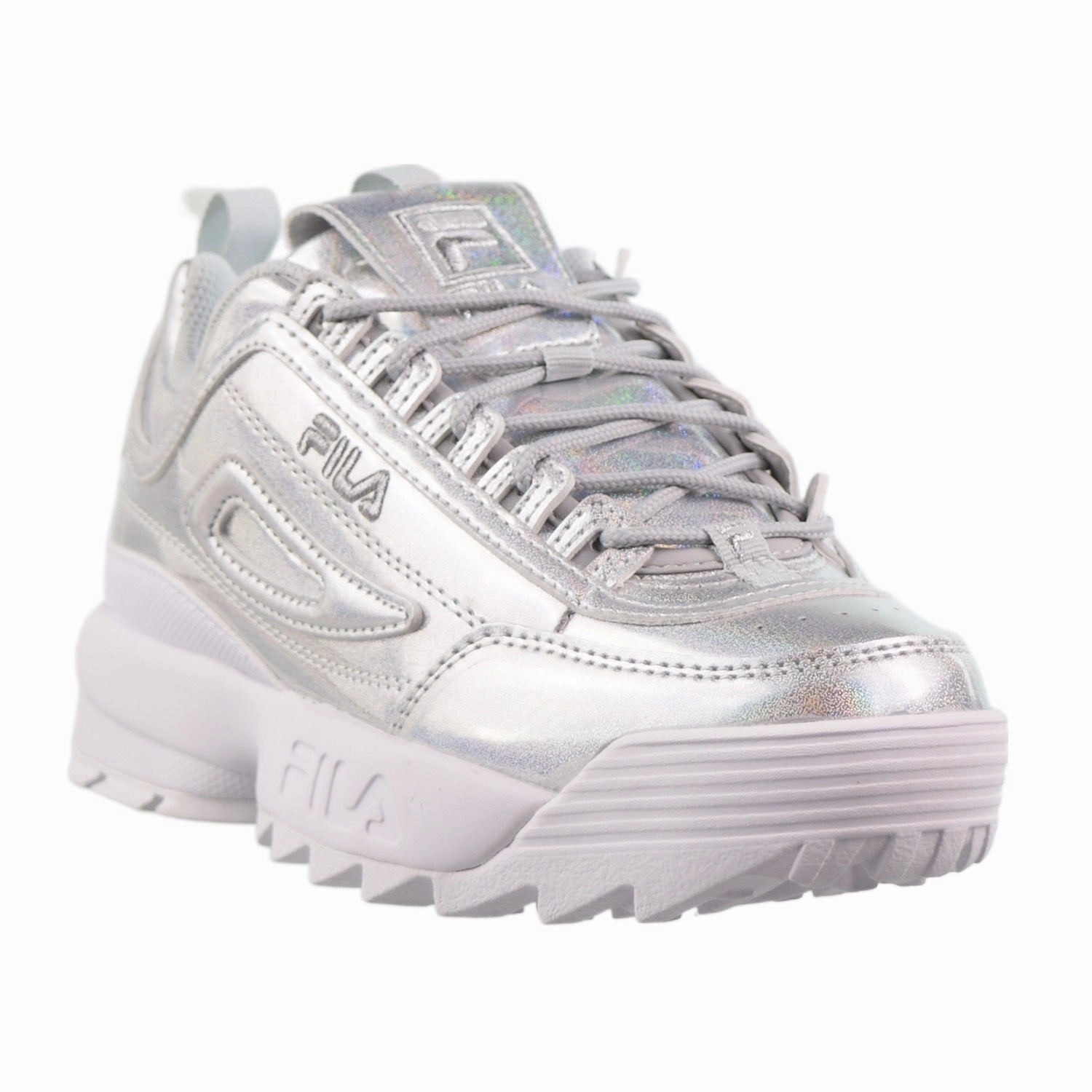 Shoe Parts Fila Disruptor II Women's Shoes Iridescent-Silver