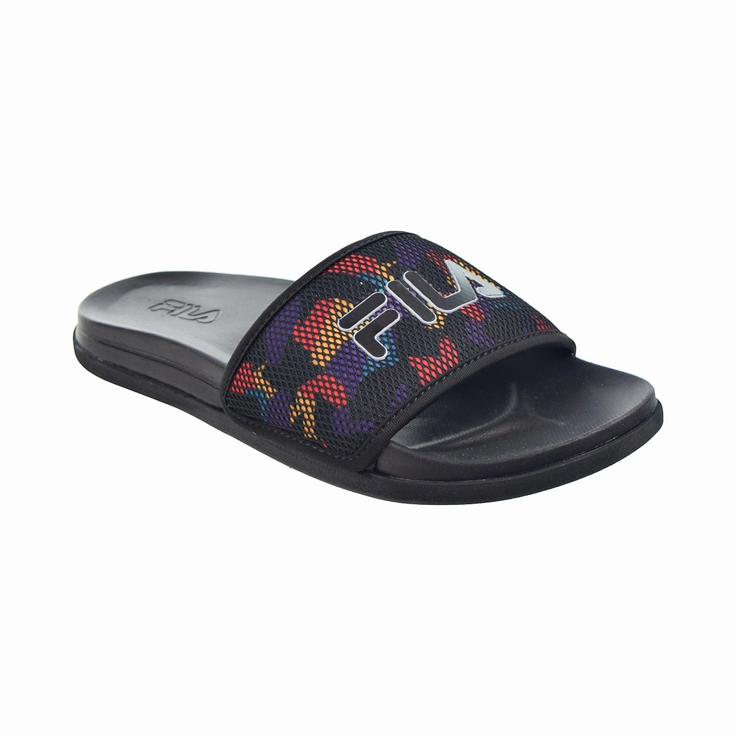Fila Drifter Lux 90s Women's Slide Sandals Black-Old Gold-Capri Breeze Platform Fisherman Sandals