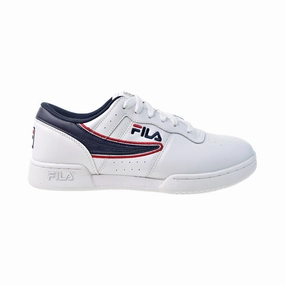 Best Shoes To Start Running Fila Original Fitness Offset Men's Shoes White-Navy-Red