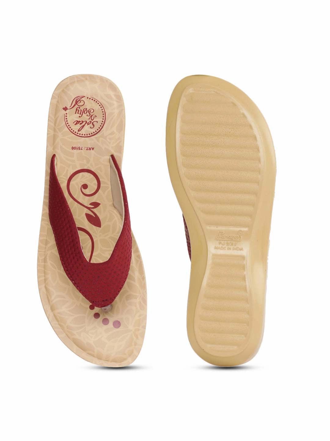 Aimone Flip Flops Women's Solea Maroon Flip Flops