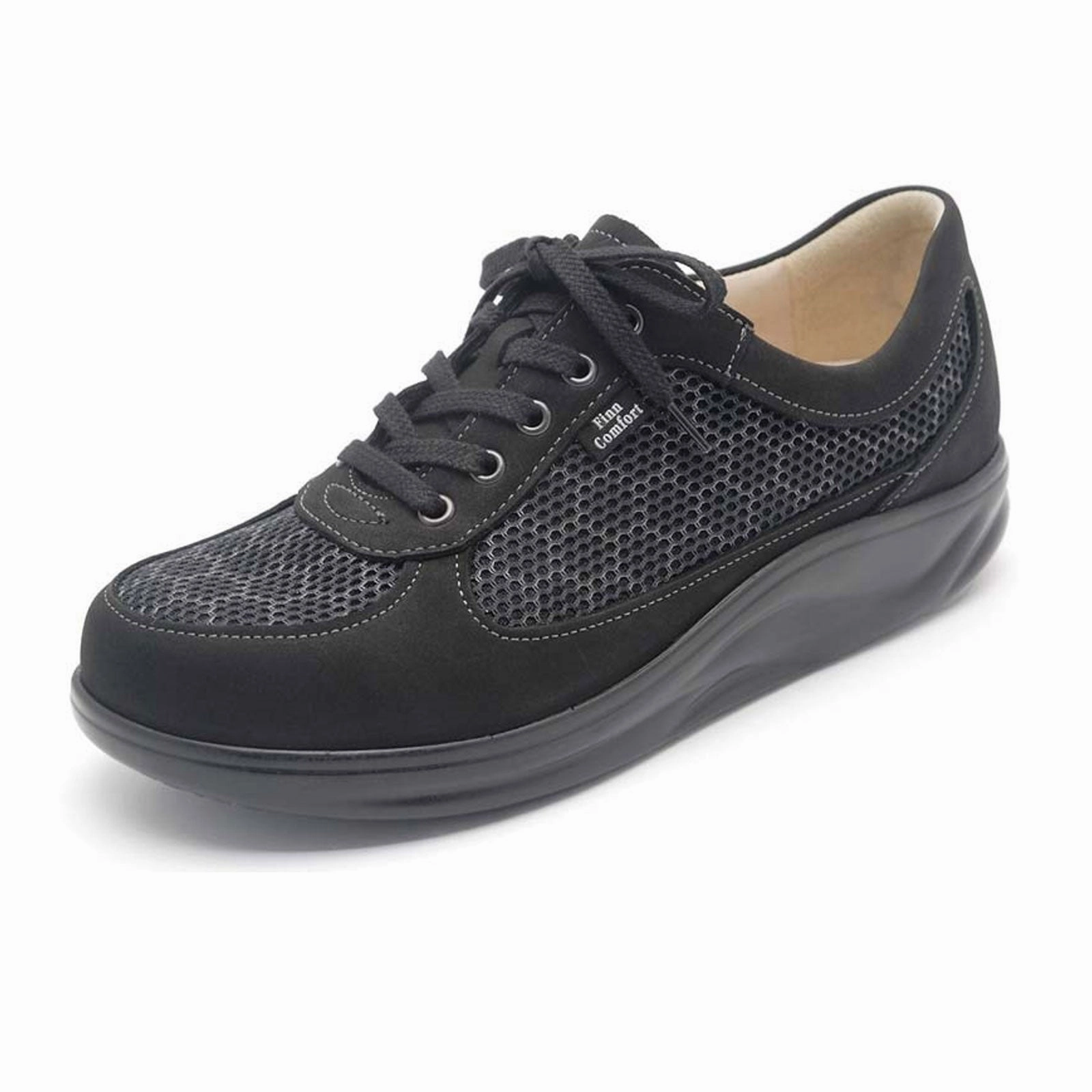Best Casual Shoes For Travel Finn Comfort Columbia Lace Up (Women) - Black Nero