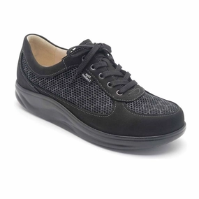 Finn Comfort Columbia Lace Up (Women) - Black Nero 327 Core Casual Shoes